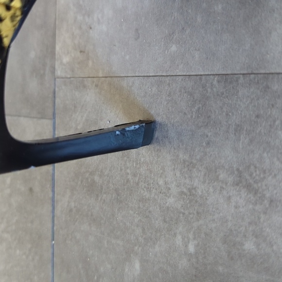 Zara Snakeskin Print Pointy Toe Heel Bootie Yellow Black 37/8 animal chic hip - Picture 10 of 11